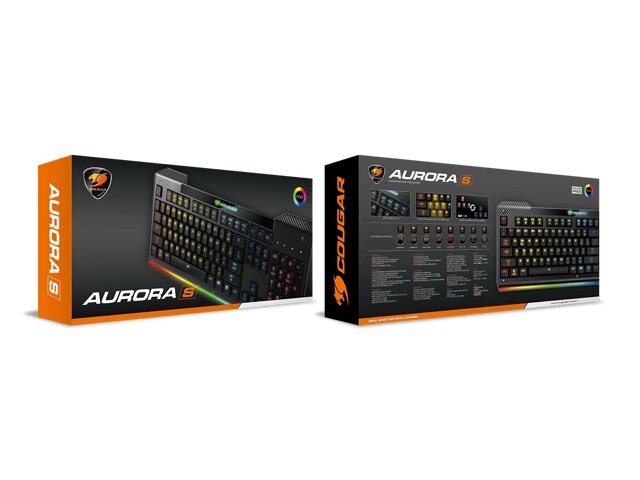 COUGAR Keyboard Aurora S Gaming KB with carbon fiber multi-color LED backlight Retail - Perth PC
