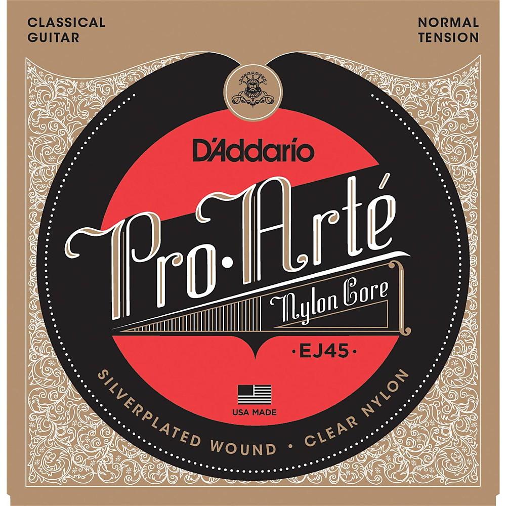 D'Addario EJ45 Pro-Arte Nylon Classical Guitar Strings, Normal Tension Multi-Colored - Perth PC