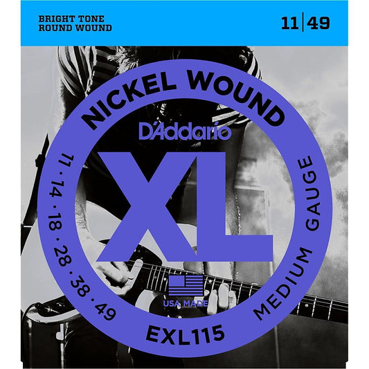 D'Addario EXL115 Nickel Blues/Jazz Electric Guitar Strings Single-Pack - Perth PC