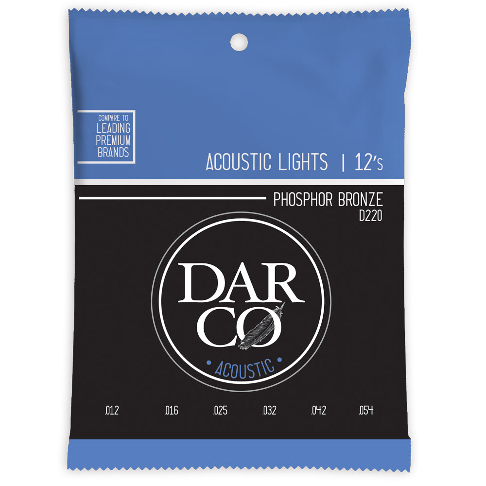 Darco By Martin D220 Phosphor Bronze Acoustic Guitar Strings - 12-54