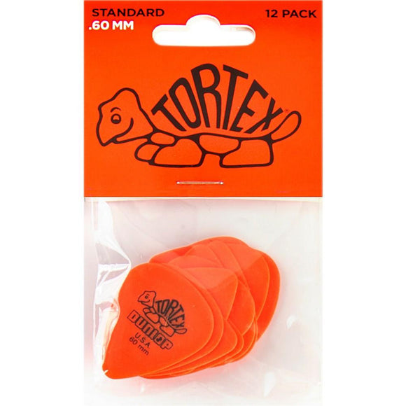 Dunlop Tortex Standard Guitar Picks .60MM 1 Dozen - Perth PC