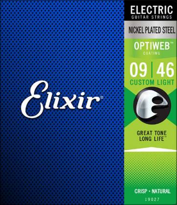 Elixir 19027 Custom Light - 9-46 Optiweb Coated Electric Guitar Strings