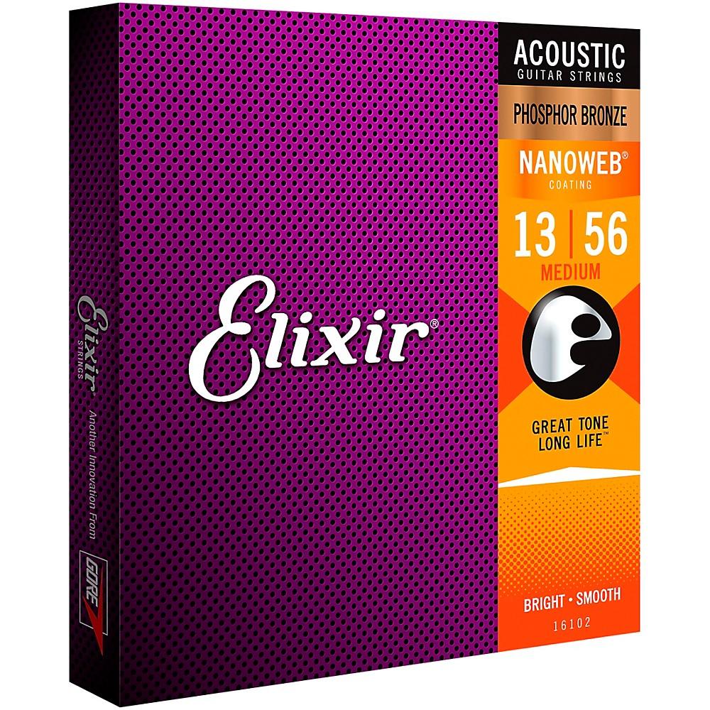 Elixir® Strings Acoustic Phosphor Bronze Guitar Strings with NANOWEB® Coating - Perth PC