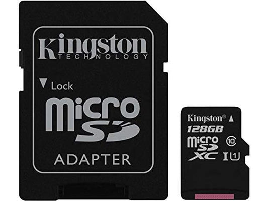 Kingston micSDHC Canvas Select Plus Carte MicroSD + adaptateur de carte SD (SDCS2) - 128GB - Perth PC