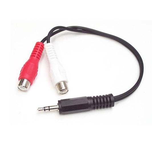 StarTech MUMFRCA 6in Stereo Audio Cable - 3.5mm Male to 2x RCA Female - Perth PC