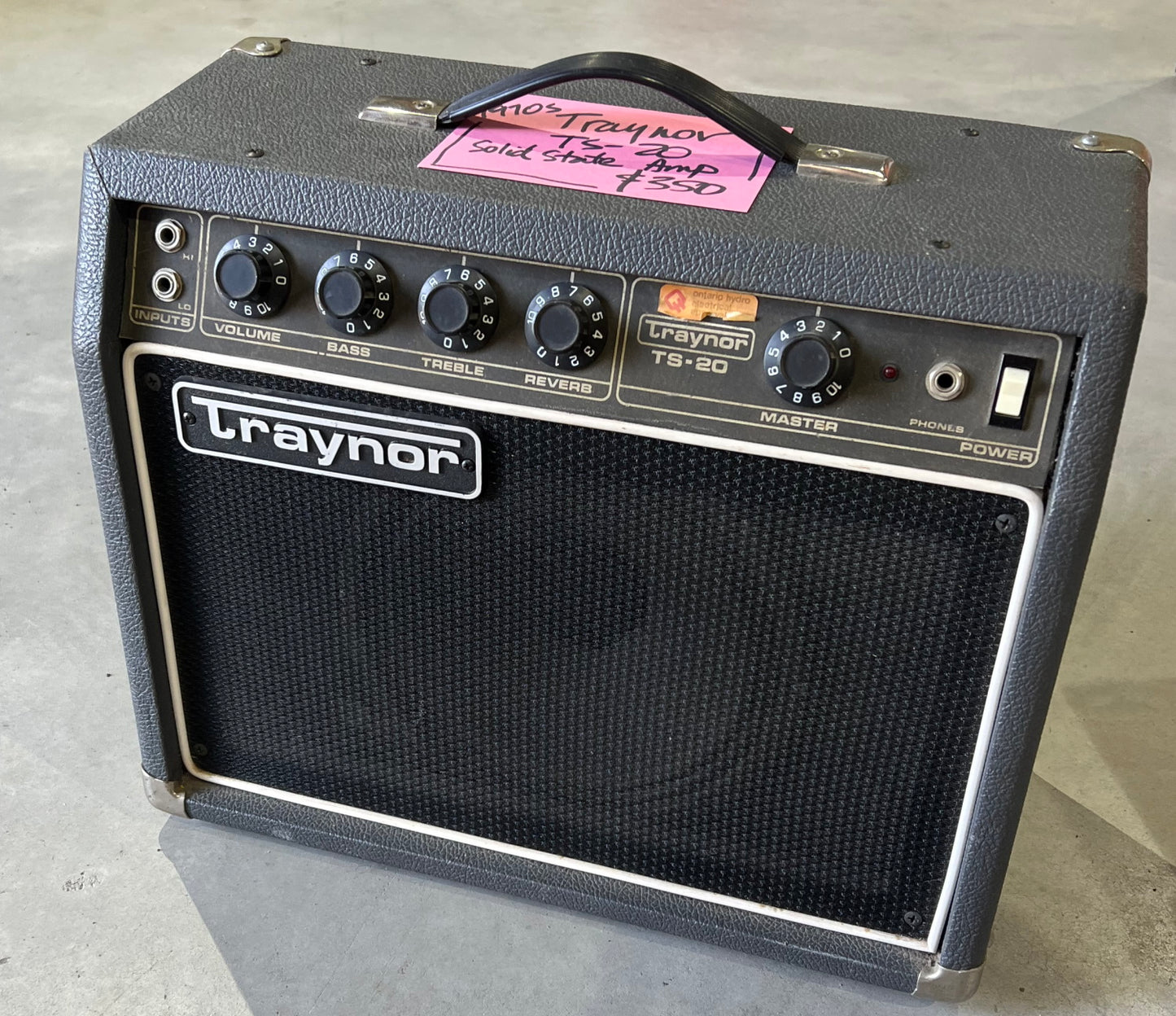 Traynor TS-20 Solid State Guitar Amplifier