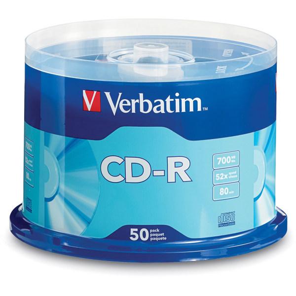 Verbatim CD-R 700MB 52X 50 Pack Spindle - Perth PC