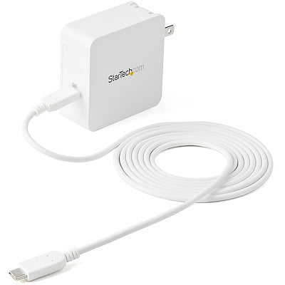 Startech.com USB C Wall Charger - USB C Laptop Charger 60W PD - 6ft/2m Cable - Universal Compact Type C Power Adapter